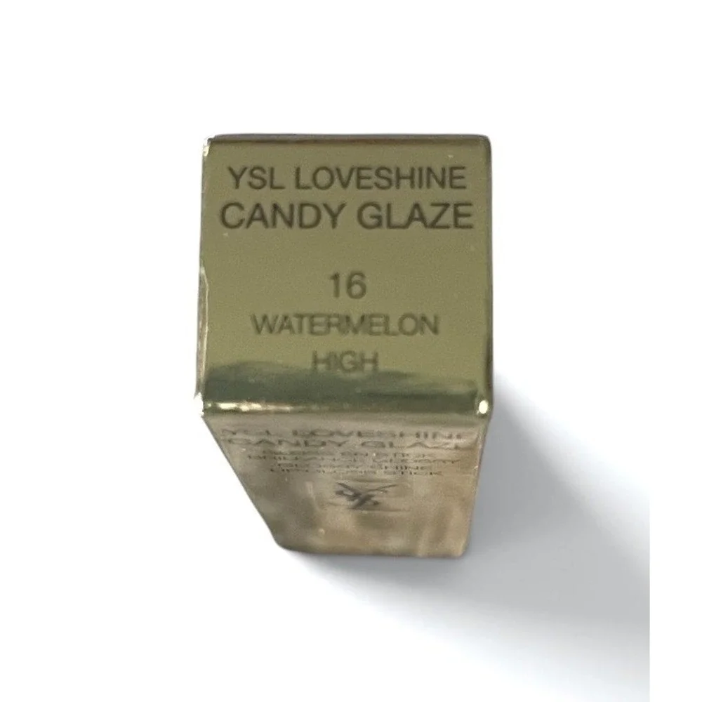 YSL Loveshine Candy Glaze Lip Gloss Stick 16 Watermelon High New In Box